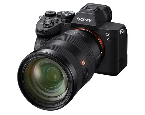Sony A7 IV full-frame mirrorless camera with professional zoom lens for photography and video production
